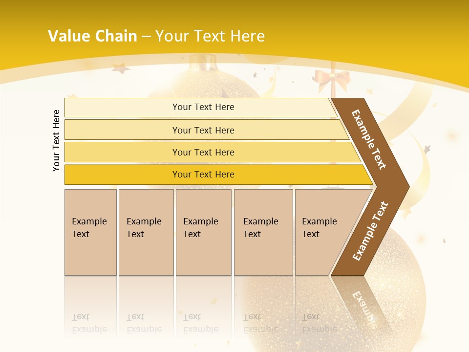 Ribbon Clipart Twisting PowerPoint Template