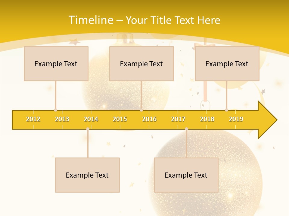 Ribbon Clipart Twisting PowerPoint Template