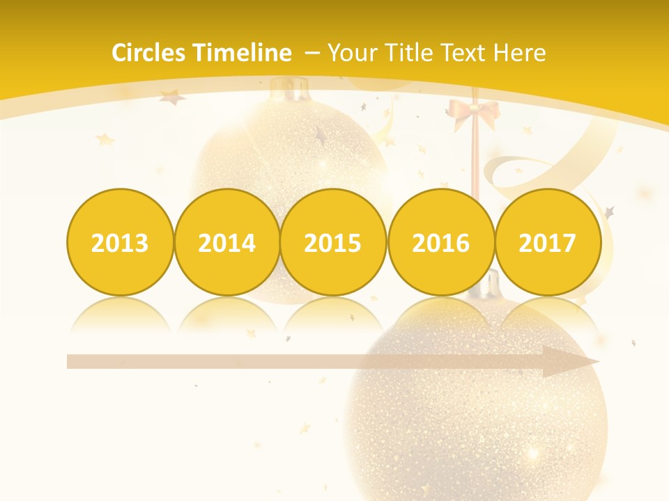 Ribbon Clipart Twisting PowerPoint Template