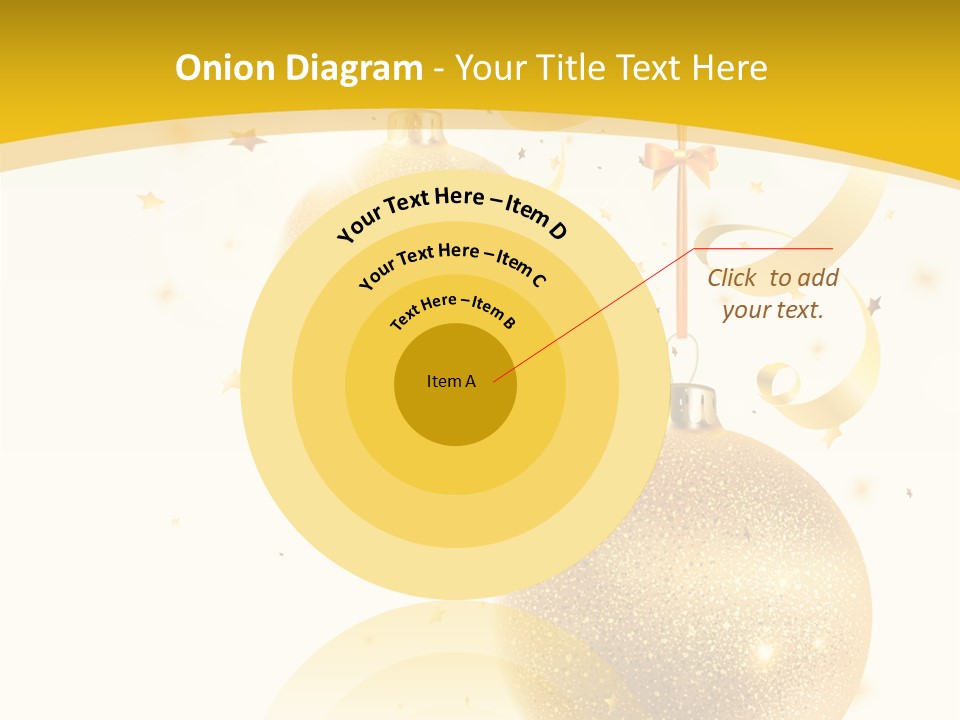 Ribbon Clipart Twisting PowerPoint Template