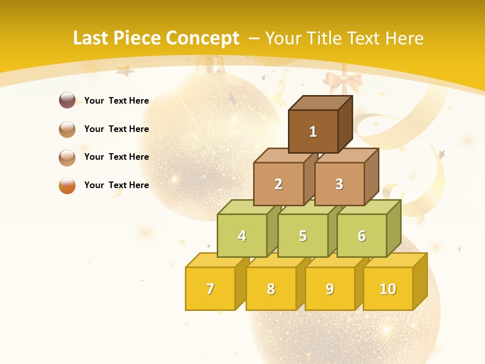 Ribbon Clipart Twisting PowerPoint Template