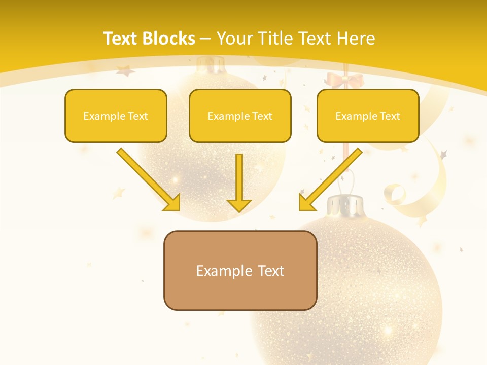 Ribbon Clipart Twisting PowerPoint Template