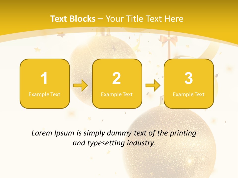 Ribbon Clipart Twisting PowerPoint Template