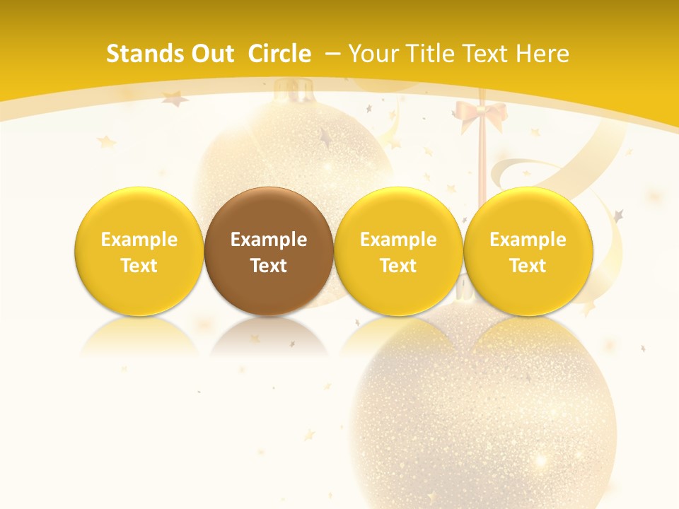 Ribbon Clipart Twisting PowerPoint Template