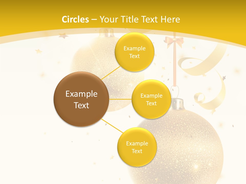 Ribbon Clipart Twisting PowerPoint Template