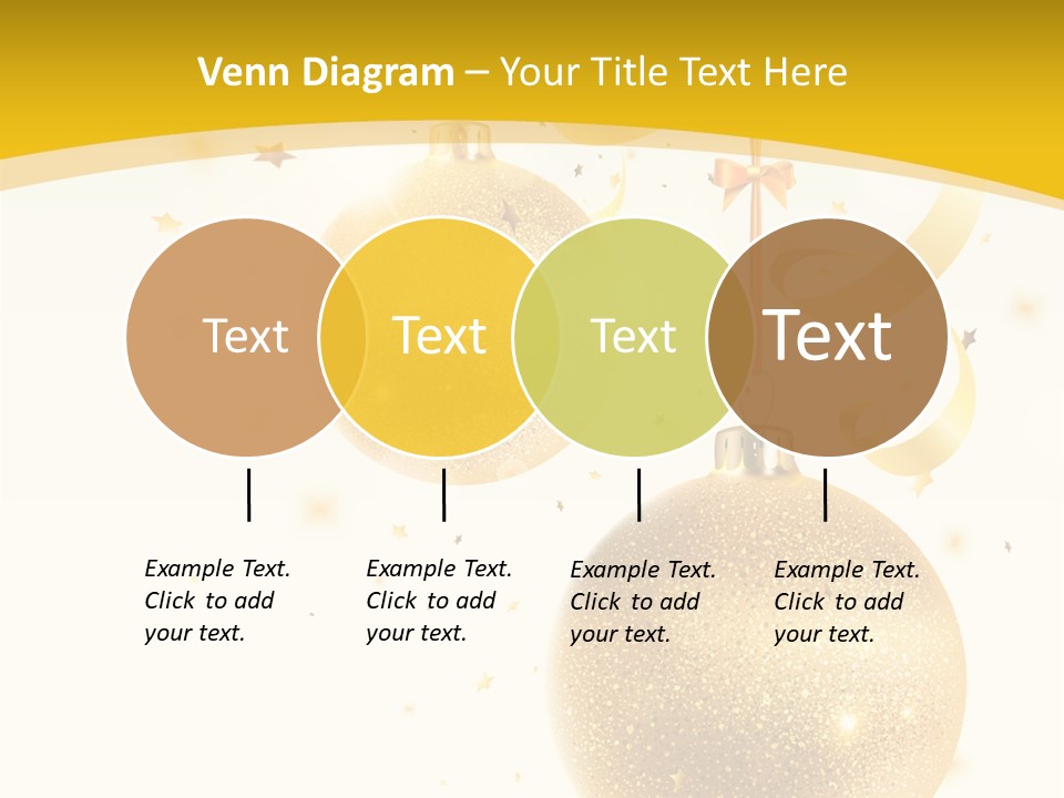 Ribbon Clipart Twisting PowerPoint Template