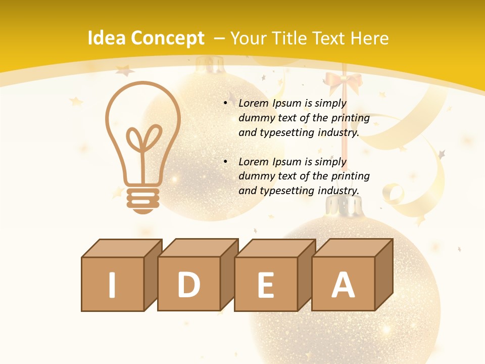 Ribbon Clipart Twisting PowerPoint Template