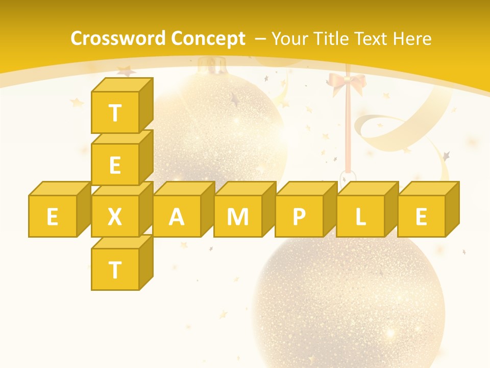 Ribbon Clipart Twisting PowerPoint Template