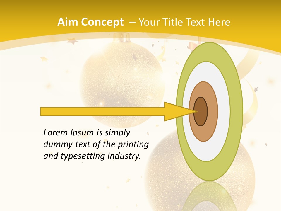 Ribbon Clipart Twisting PowerPoint Template