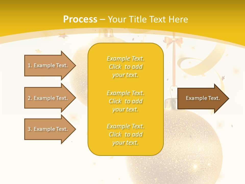 Ribbon Clipart Twisting PowerPoint Template