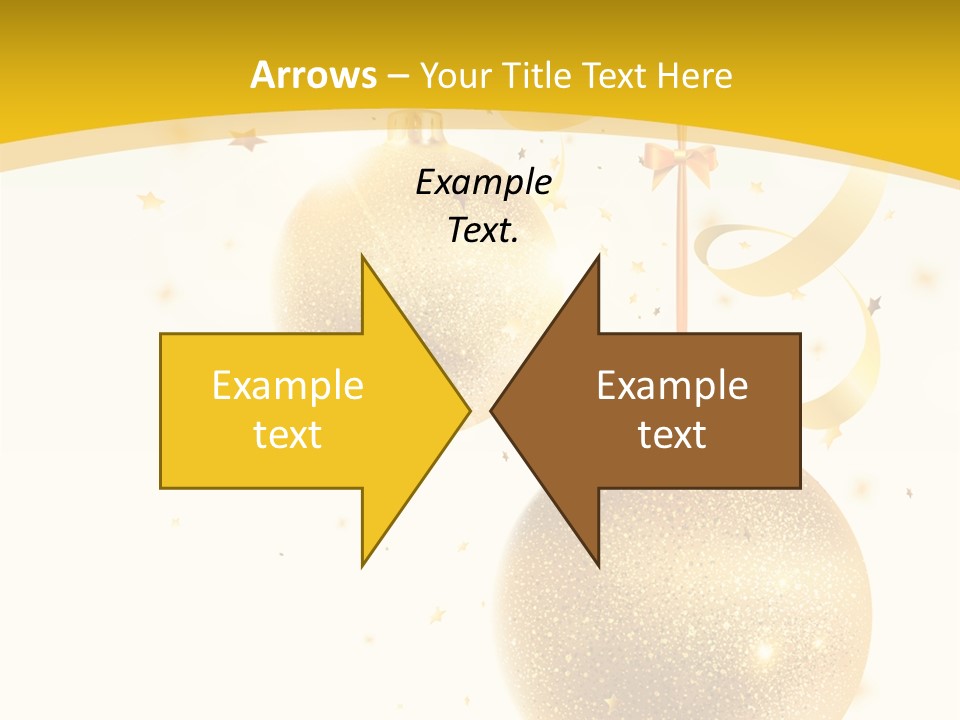 Ribbon Clipart Twisting PowerPoint Template