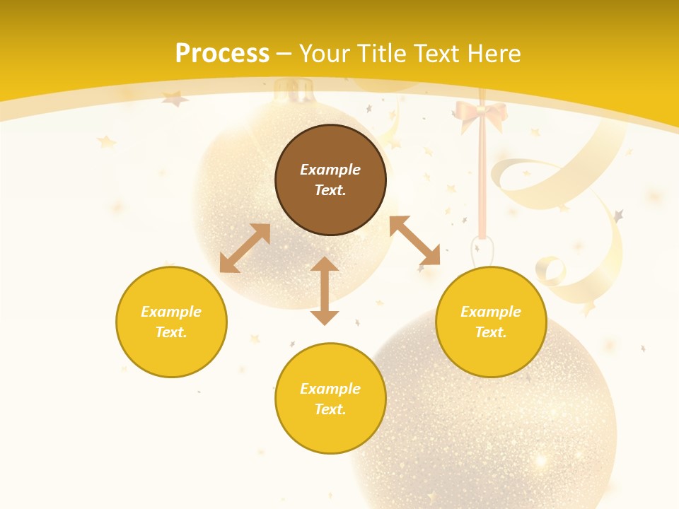 Ribbon Clipart Twisting PowerPoint Template