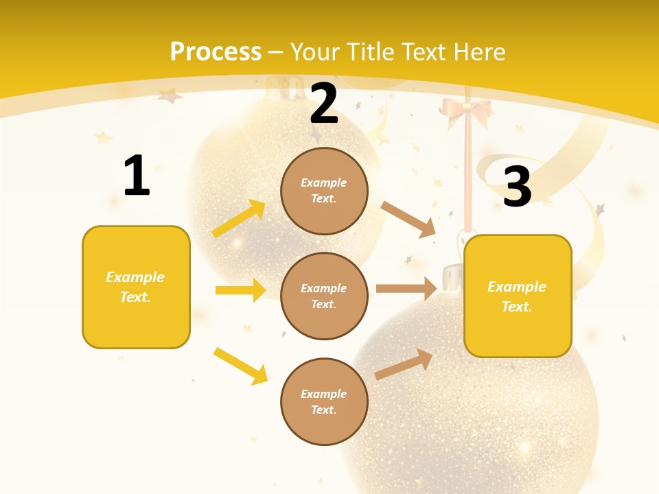 Ribbon Clipart Twisting PowerPoint Template