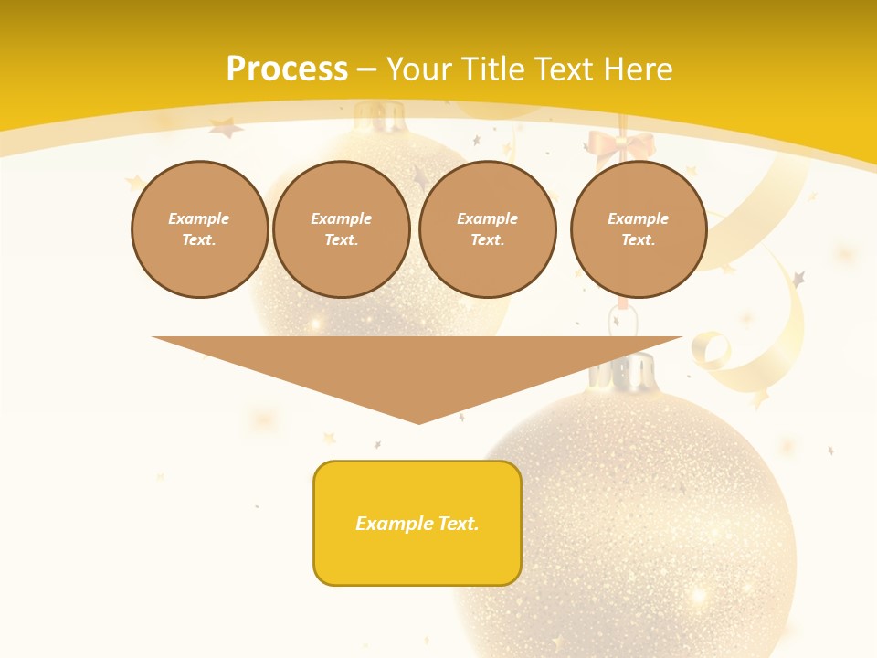 Ribbon Clipart Twisting PowerPoint Template
