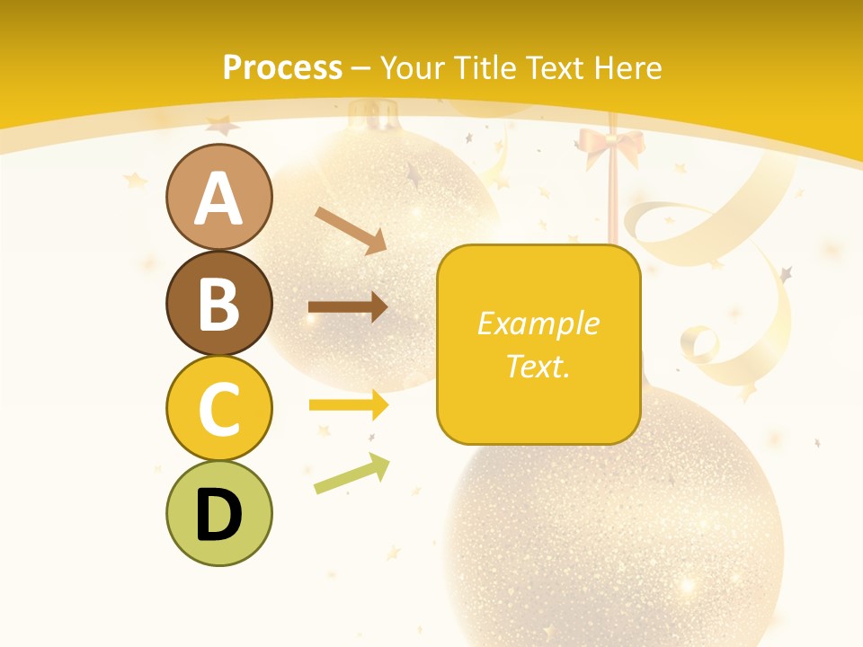 Ribbon Clipart Twisting PowerPoint Template