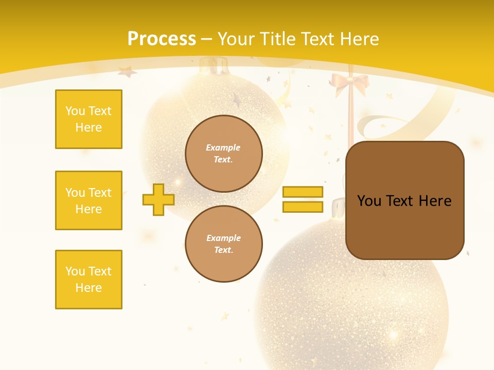 Ribbon Clipart Twisting PowerPoint Template
