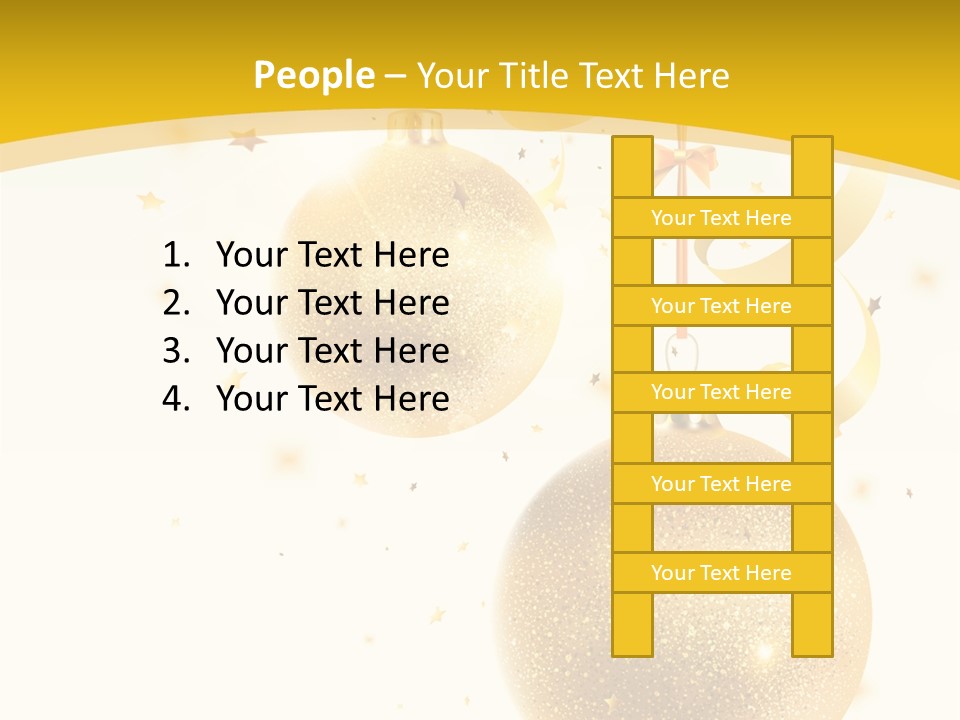 Ribbon Clipart Twisting PowerPoint Template