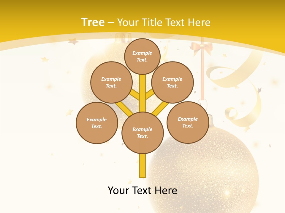 Ribbon Clipart Twisting PowerPoint Template