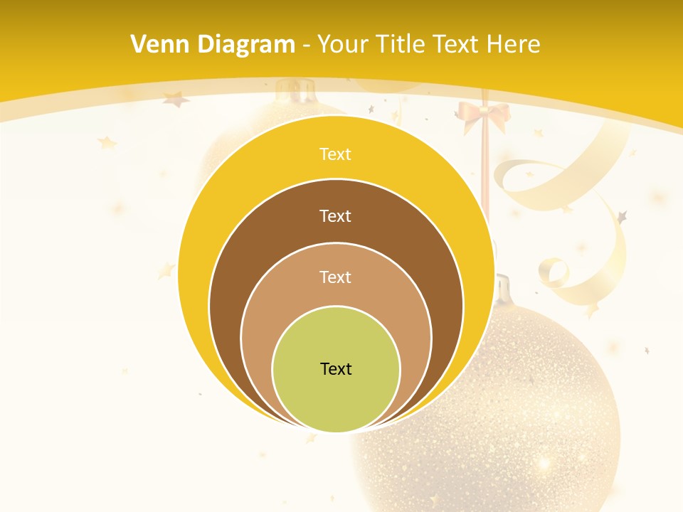 Ribbon Clipart Twisting PowerPoint Template