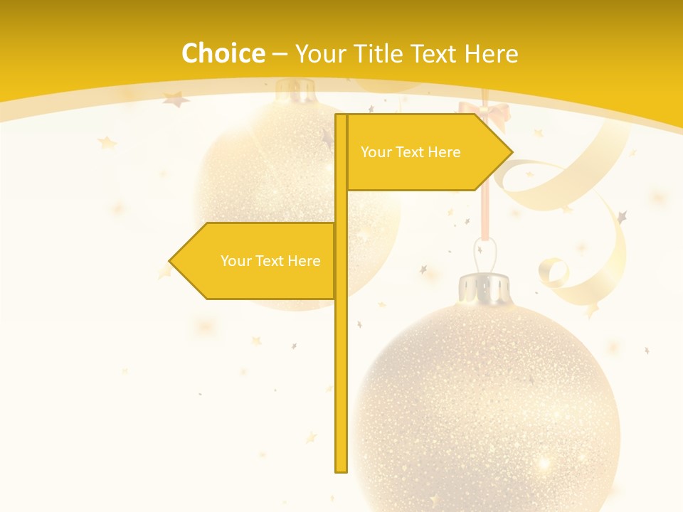 Ribbon Clipart Twisting PowerPoint Template