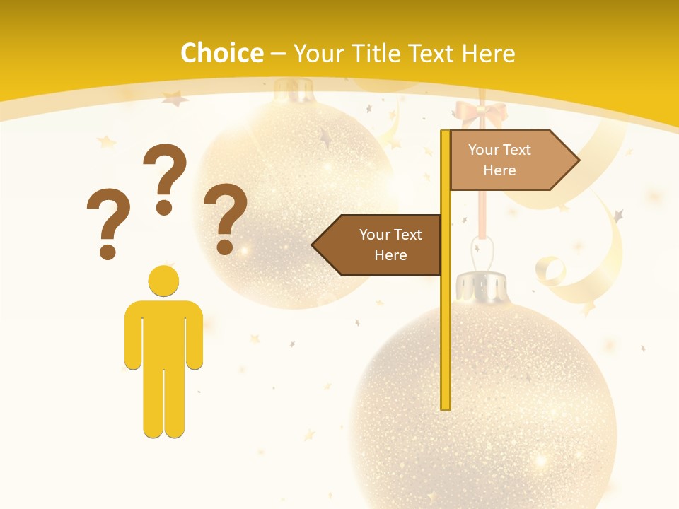 Ribbon Clipart Twisting PowerPoint Template