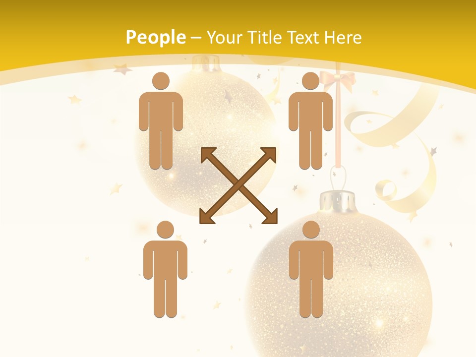 Ribbon Clipart Twisting PowerPoint Template