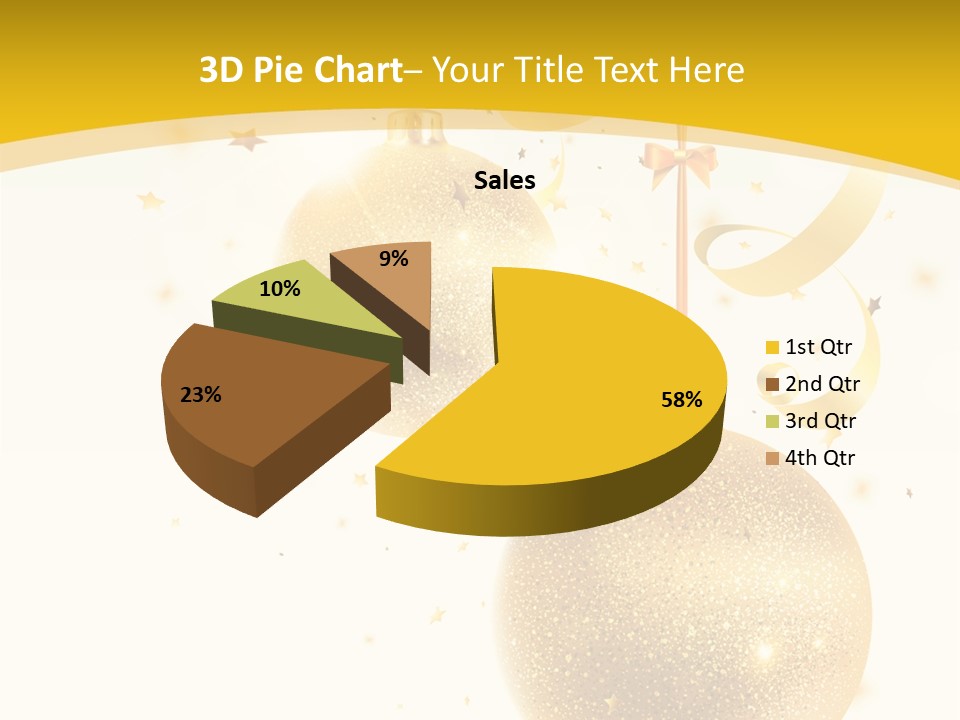 Ribbon Clipart Twisting PowerPoint Template
