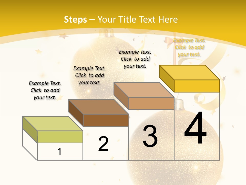 Ribbon Clipart Twisting PowerPoint Template