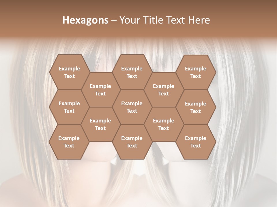 Beautiful Female Blonde Woman PowerPoint Template