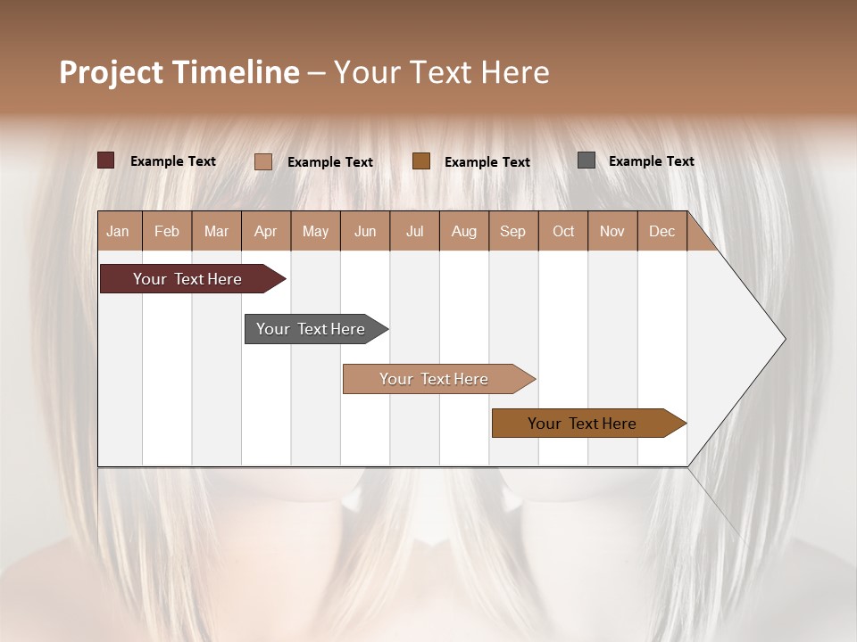 Beautiful Female Blonde Woman PowerPoint Template