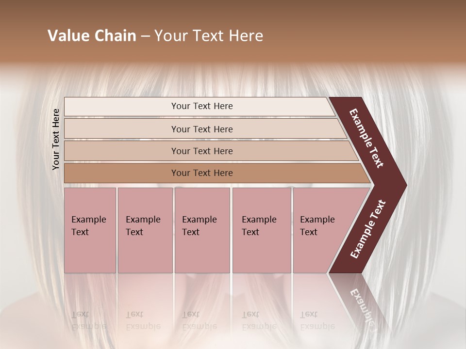 Beautiful Female Blonde Woman PowerPoint Template