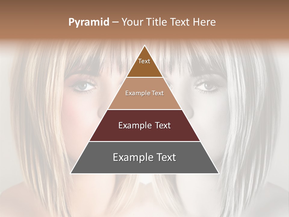 Beautiful Female Blonde Woman PowerPoint Template