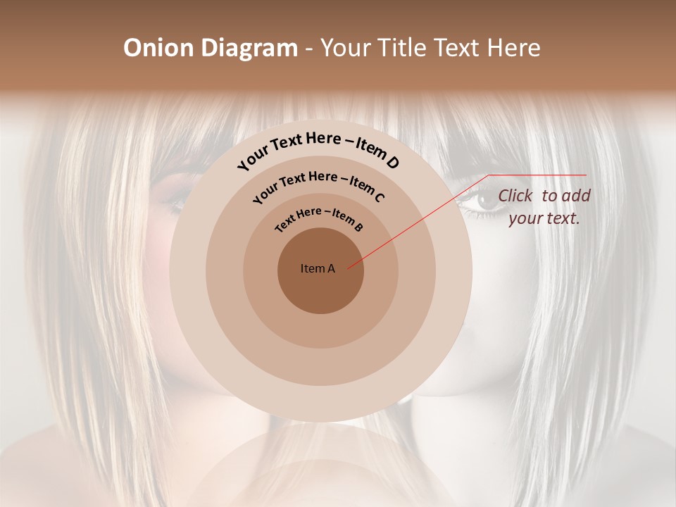 Beautiful Female Blonde Woman PowerPoint Template