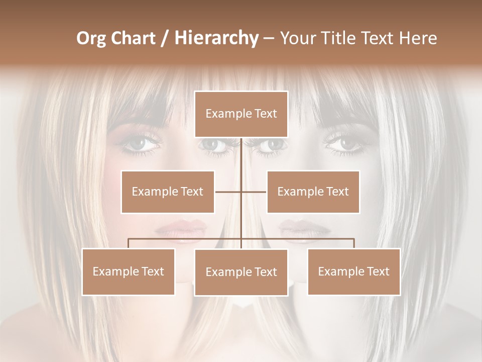 Beautiful Female Blonde Woman PowerPoint Template