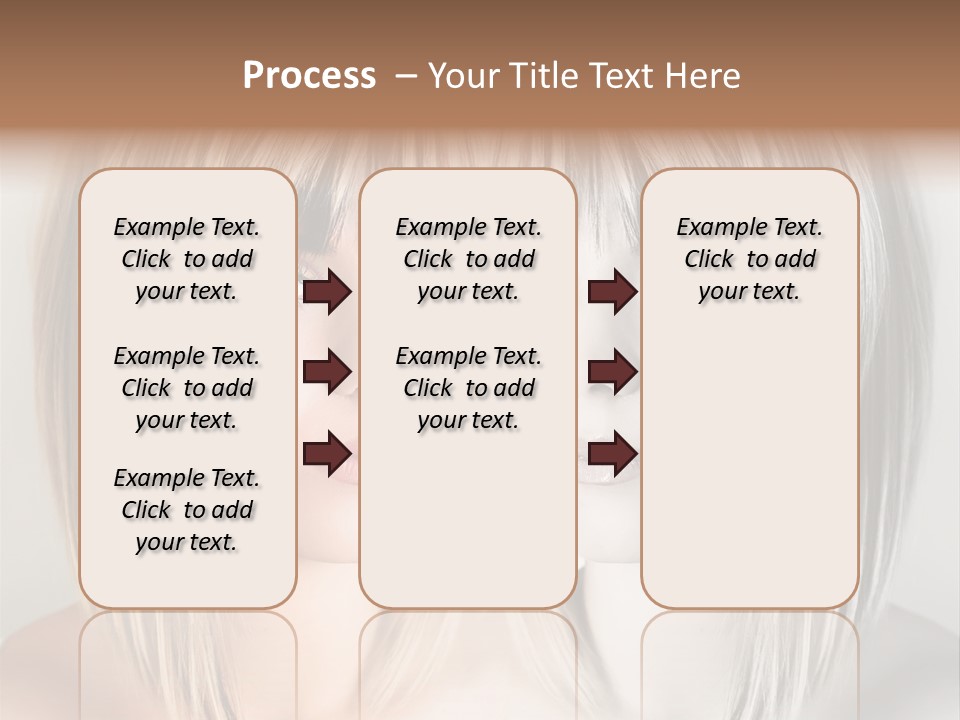 Beautiful Female Blonde Woman PowerPoint Template