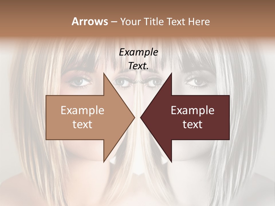 Beautiful Female Blonde Woman PowerPoint Template