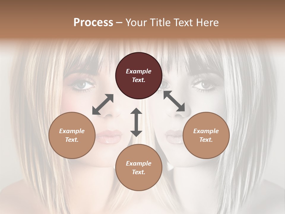 Beautiful Female Blonde Woman PowerPoint Template