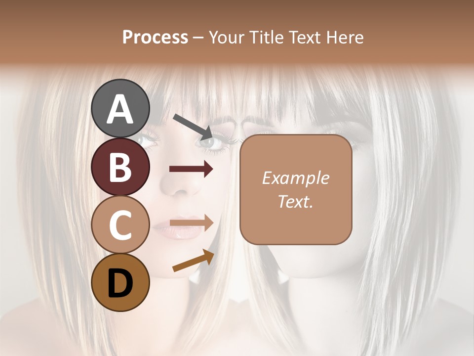 Beautiful Female Blonde Woman PowerPoint Template