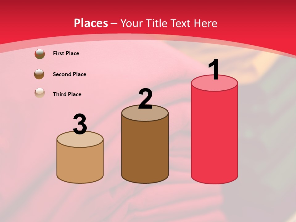 Material Merchandise Red PowerPoint Template