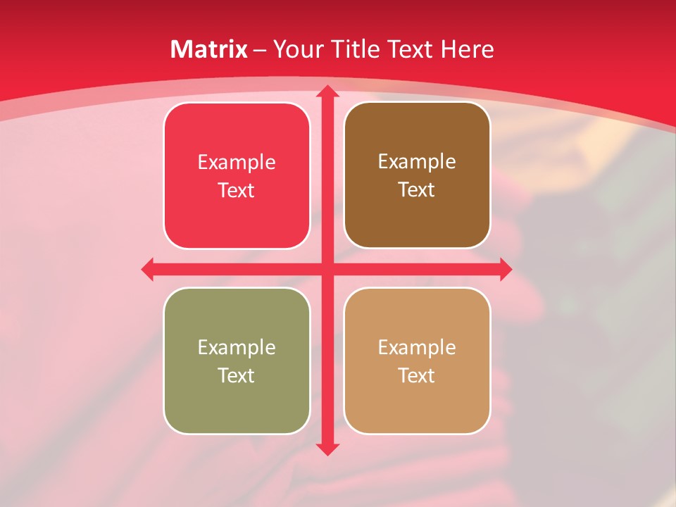 Material Merchandise Red PowerPoint Template