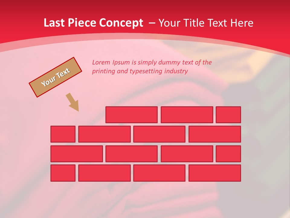 Material Merchandise Red PowerPoint Template