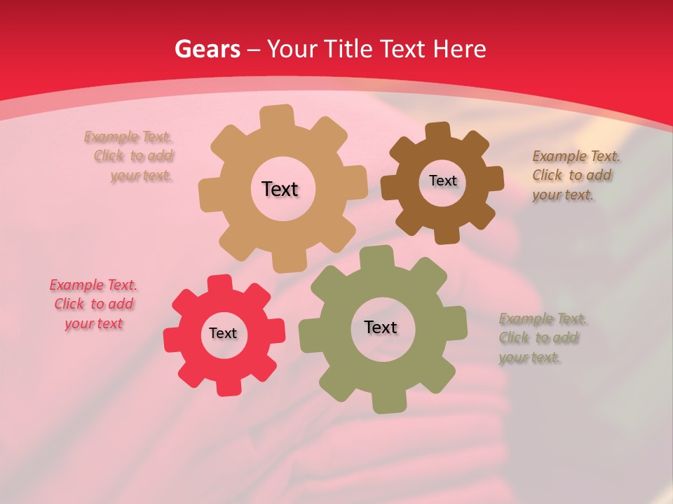 Material Merchandise Red PowerPoint Template