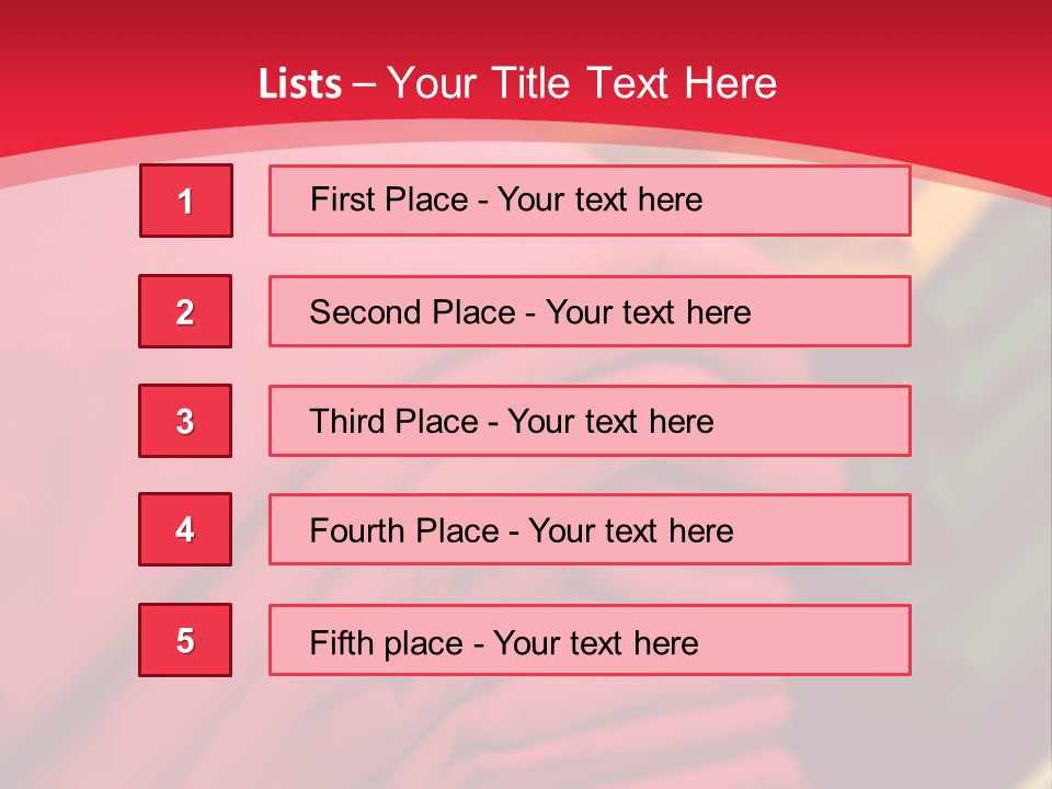 Material Merchandise Red PowerPoint Template