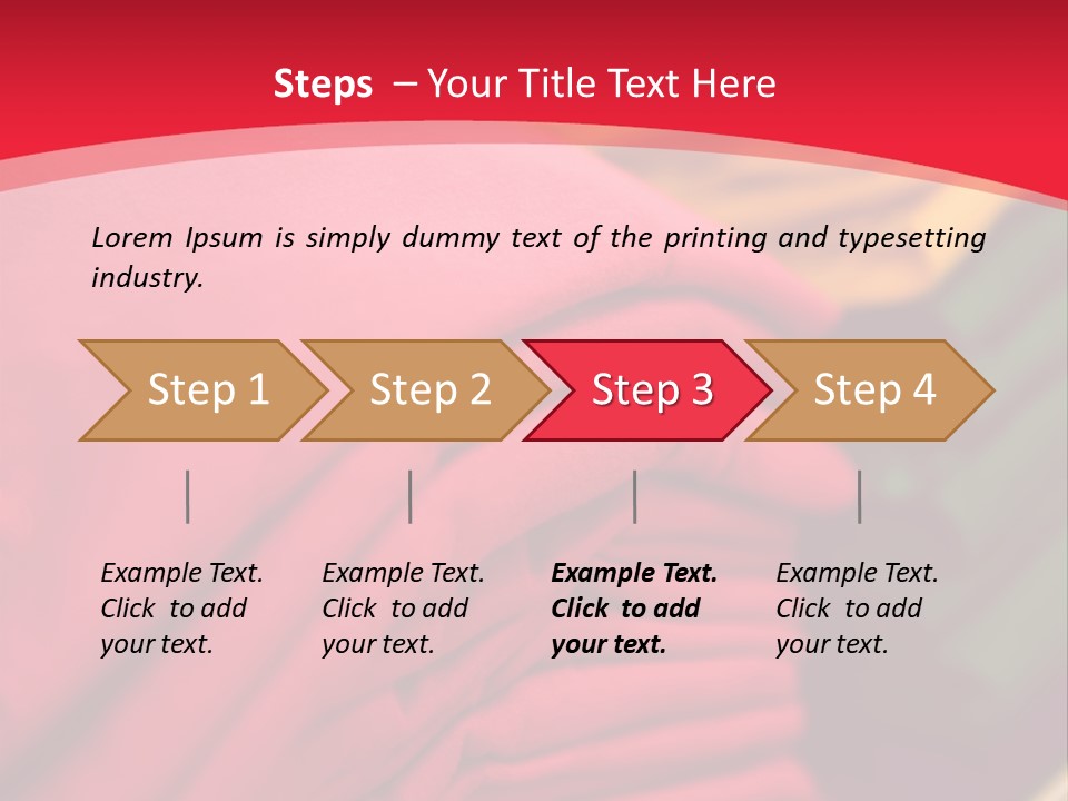 Material Merchandise Red PowerPoint Template