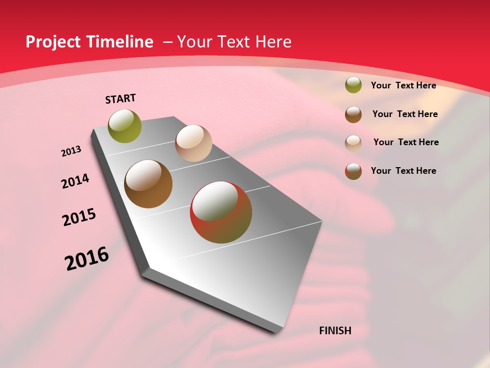 Material Merchandise Red PowerPoint Template