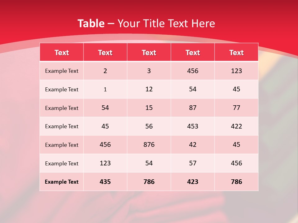 Material Merchandise Red PowerPoint Template
