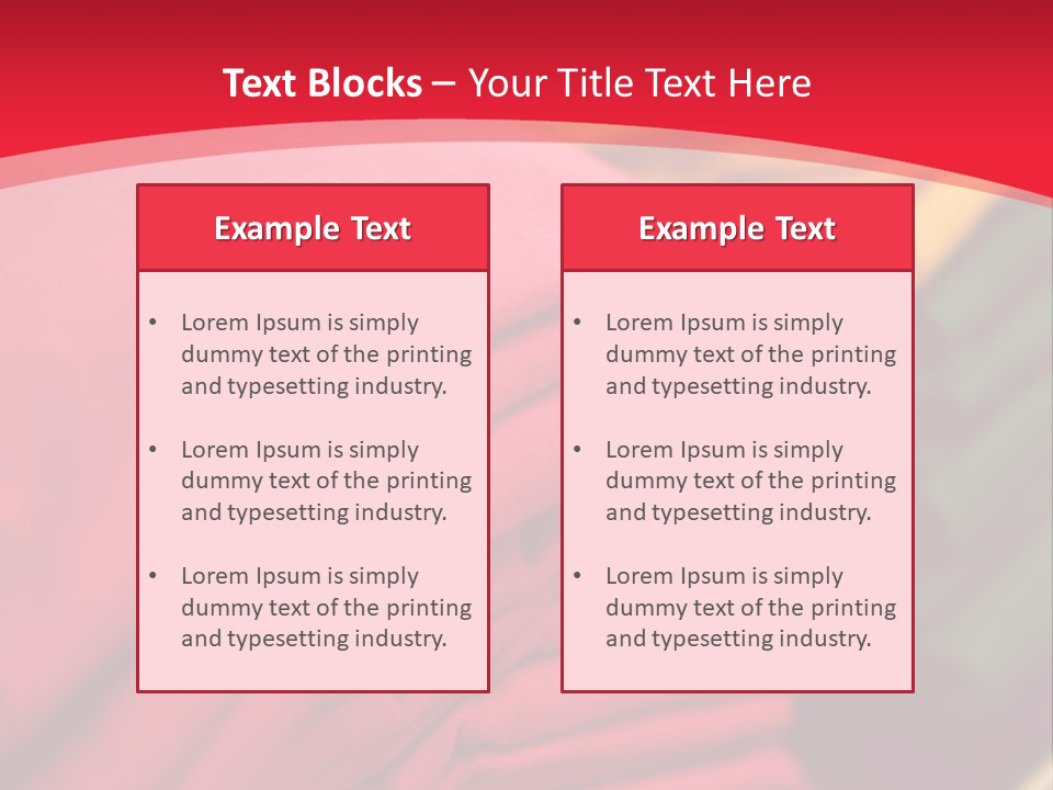 Material Merchandise Red PowerPoint Template