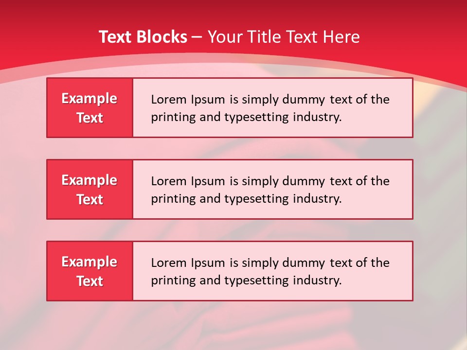 Material Merchandise Red PowerPoint Template