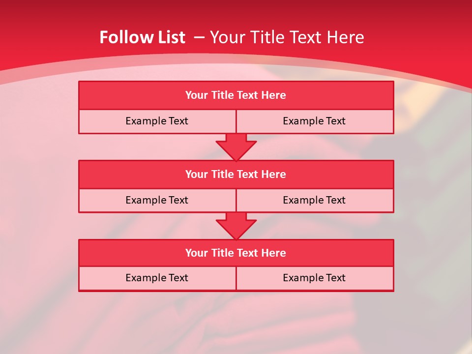 Material Merchandise Red PowerPoint Template