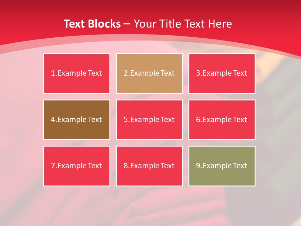 Material Merchandise Red PowerPoint Template